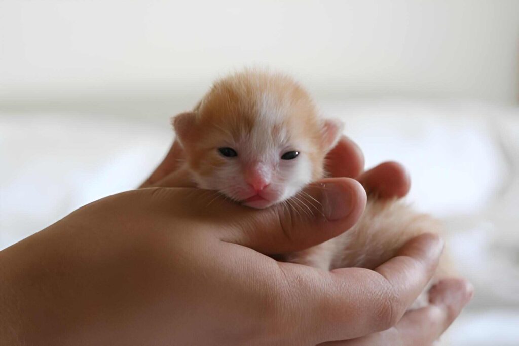 when do kittens open their eyes